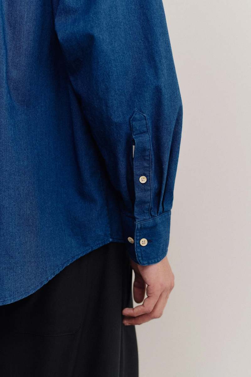 A Kind of Guise Banita Button Down Shirt Soft Indigo