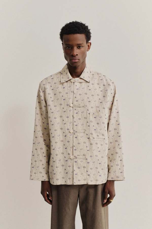 A Kind of Guise Matara Overshirt Cornflower Field Shirt
