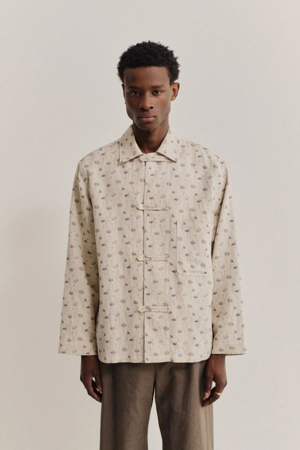 A Kind of Guise Matara Overshirt Cornflower Field Shirt