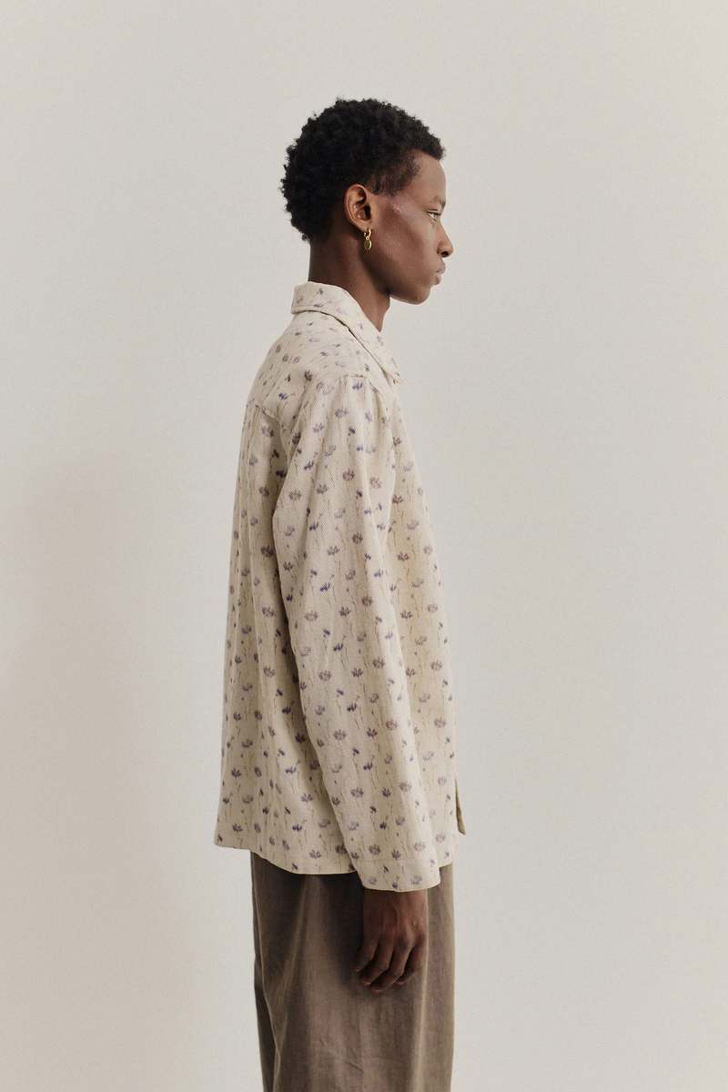 A Kind of Guise Matara Overshirt Cornflower Field Shirt