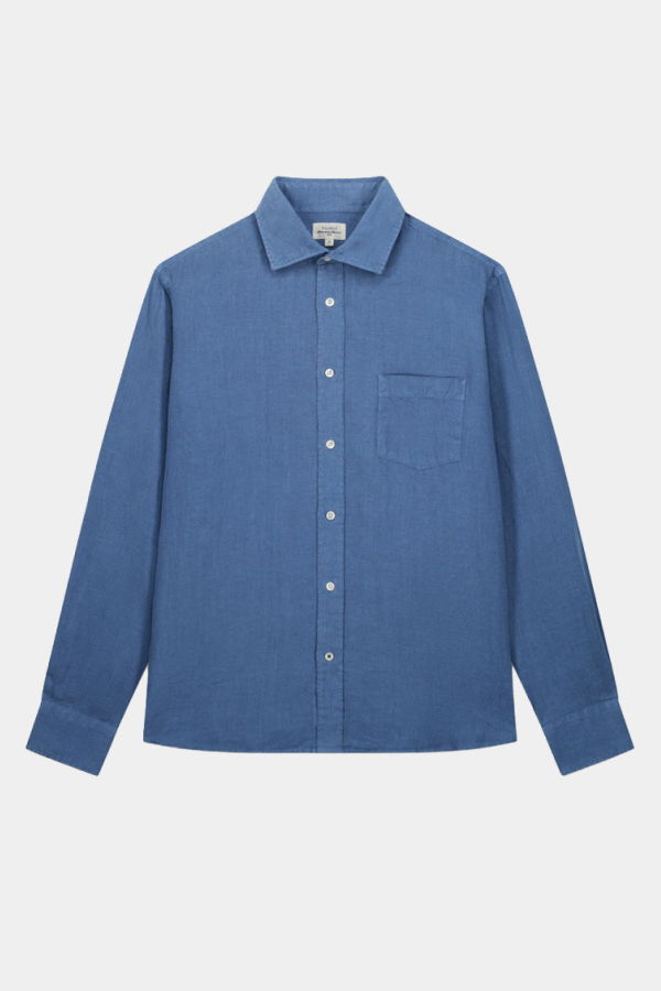 Hartford Paul Linen Shirt - Denim