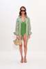 Simon Miller Behati One Piece Swimsuit - Green Stripe Combo - Thumbnail 2