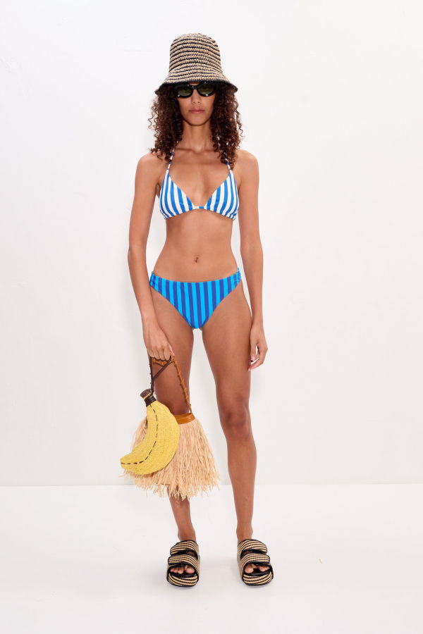 Simon Miller Bwai Bikini Bottom - Tonal Blue Stripe