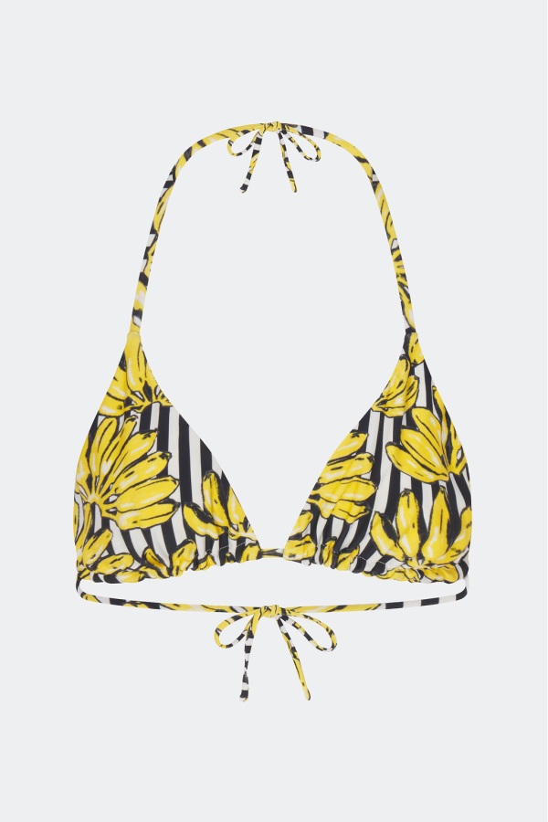 Simon Miller Bwai Bikini Top - Banana Stripe