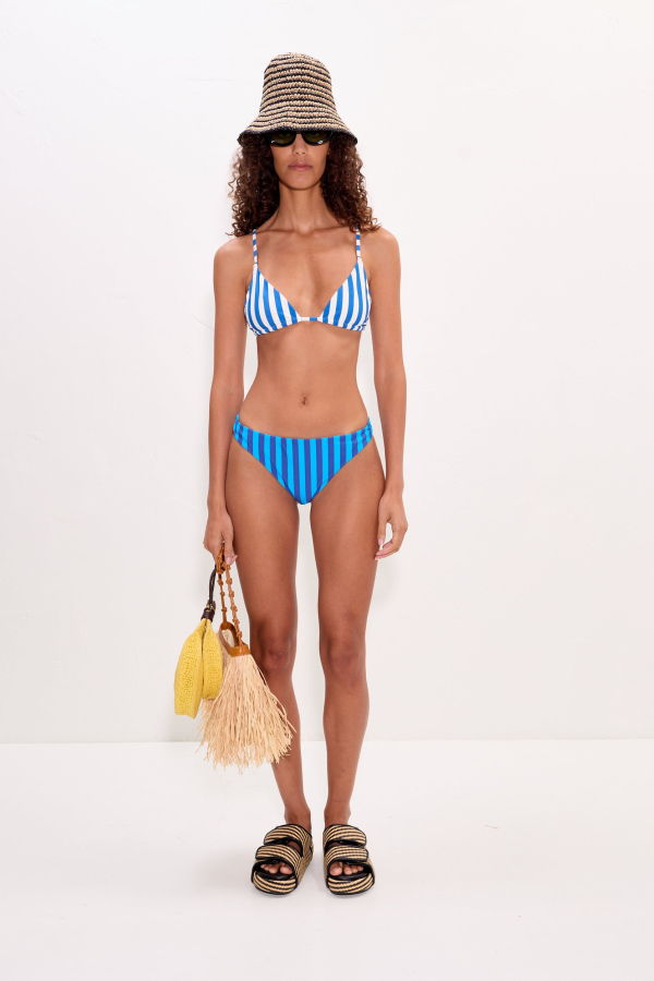 Simon Miller Bwai Bikini Top - Blue Stripe