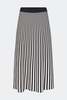 Simon Miller Clancy Knit Maxi Skirt - Black/White Stripe - Thumbnail 1
