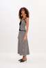 Simon Miller Clancy Knit Maxi Skirt - Black/White Stripe - Thumbnail 3