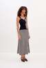 Simon Miller Clancy Knit Maxi Skirt - Black/White Stripe - Thumbnail 5