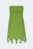 Simon Miller Freya Linen Tassel Mini Dress - Matcha - Thumbnail 1