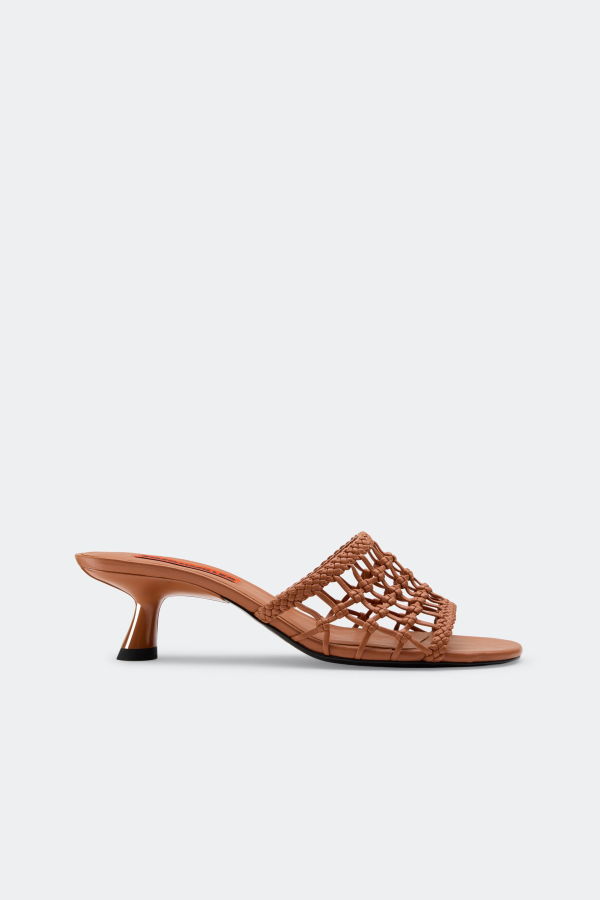 Simon Miller Knotted Beep Heel Heels - Chestnut