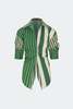 Simon Miller Loch Poplin Button Up Top - Green Stripe Combo - Thumbnail 5