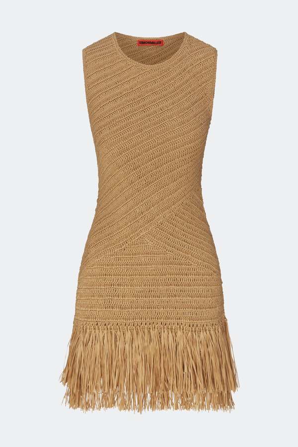 Simon Miller Mira Crochet Mini Dress - Natural