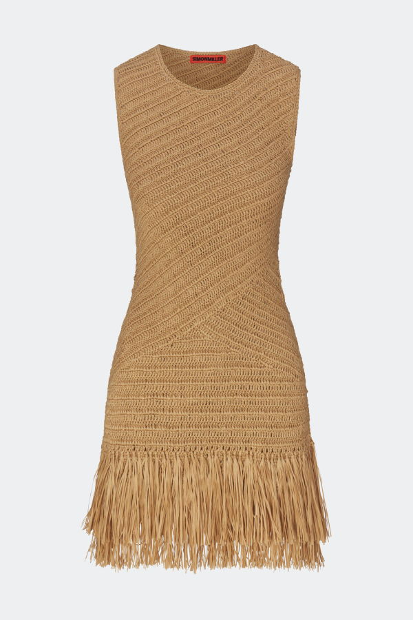 Simon Miller Mira Crochet Mini Dress - Natural