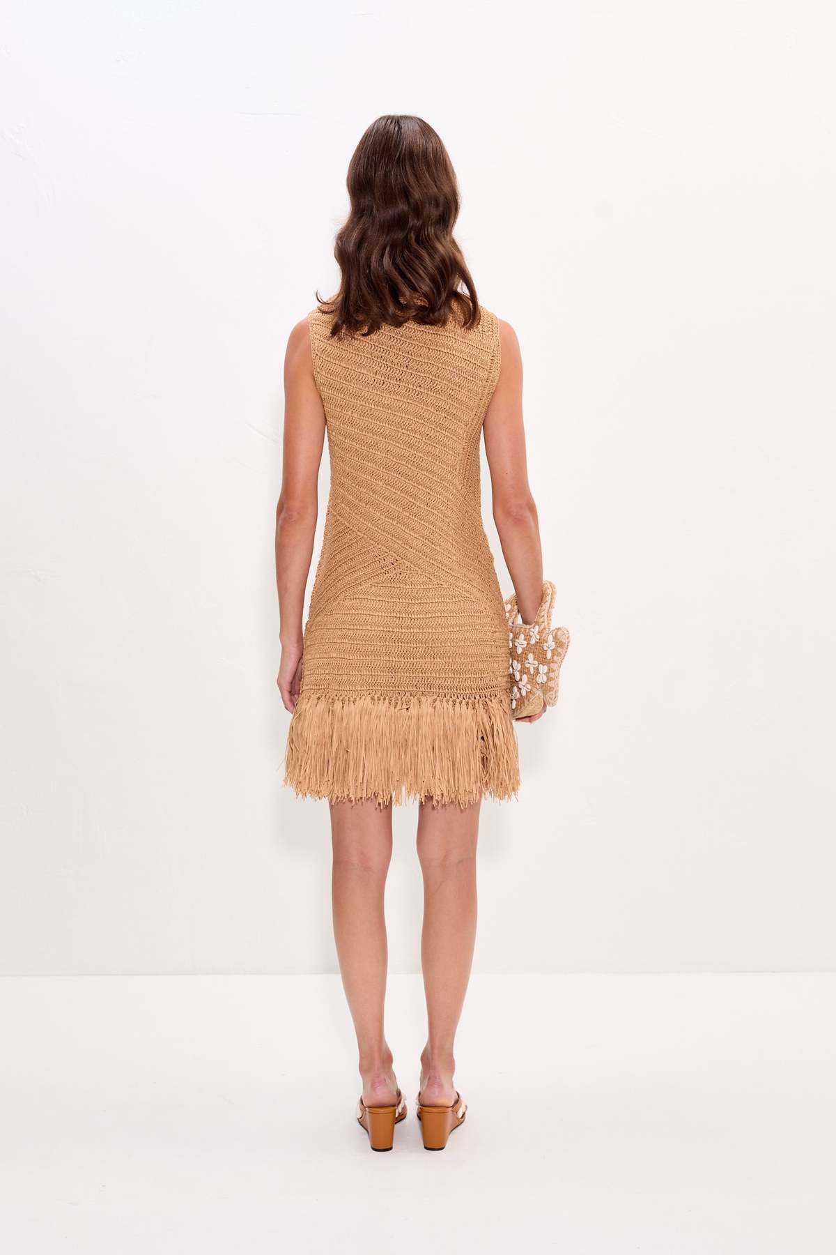 Simon Miller Mira Crochet Mini Dress - Natural - Image 5 of 5