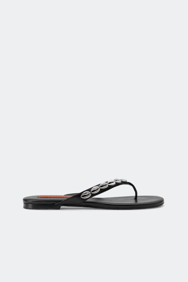 Simon Miller Riviera Thong Sandal - Black/Silver