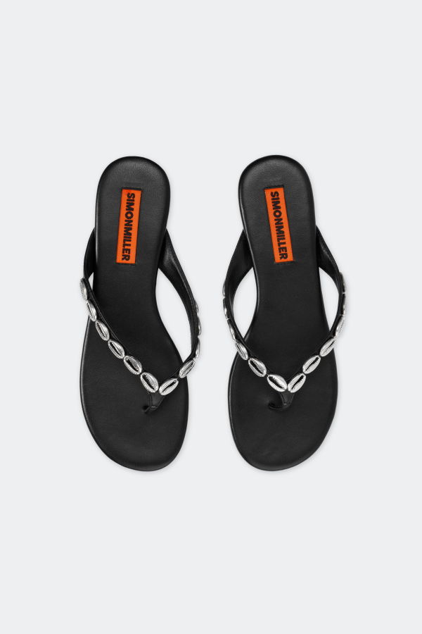 Simon Miller Riviera Thong Sandal - Black/Silver