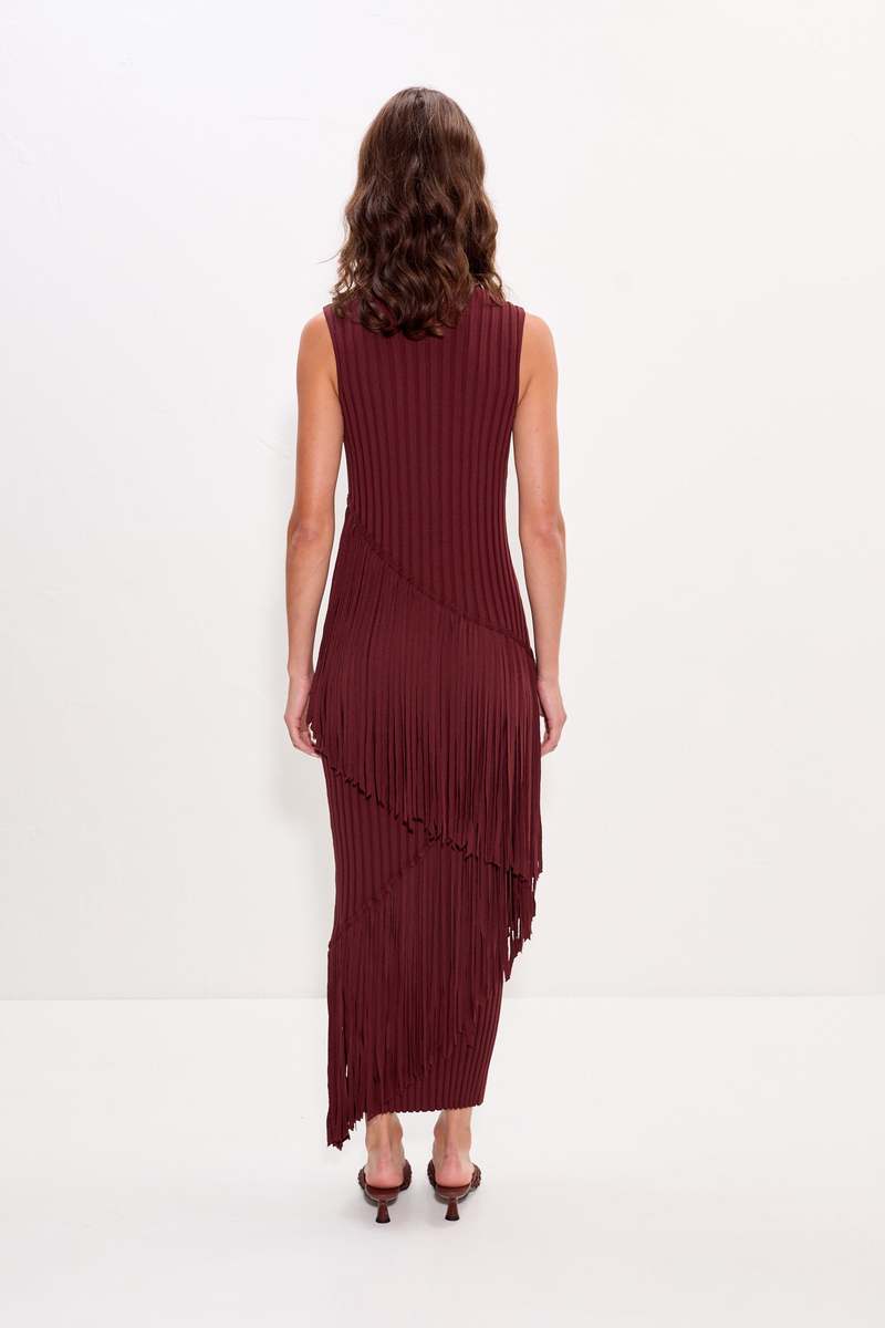 Simon Miller Spiral Knit Dress - Choco Brown