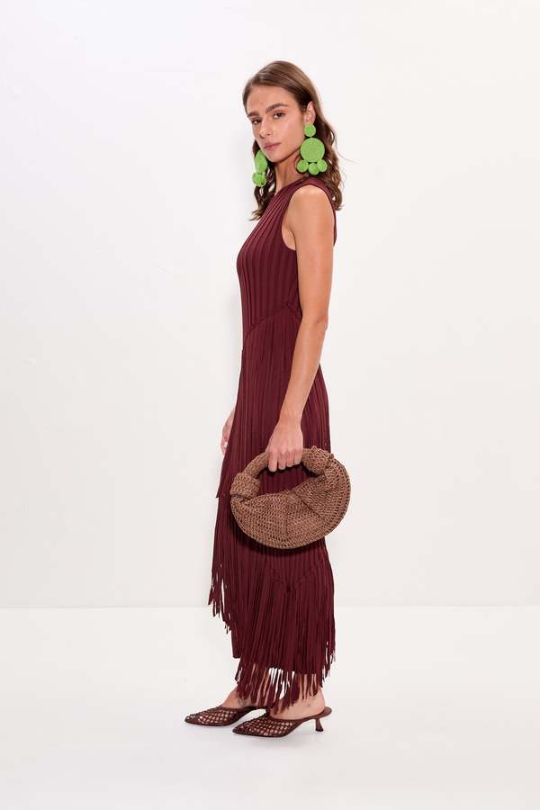 Simon Miller Spiral Knit Dress - Choco Brown