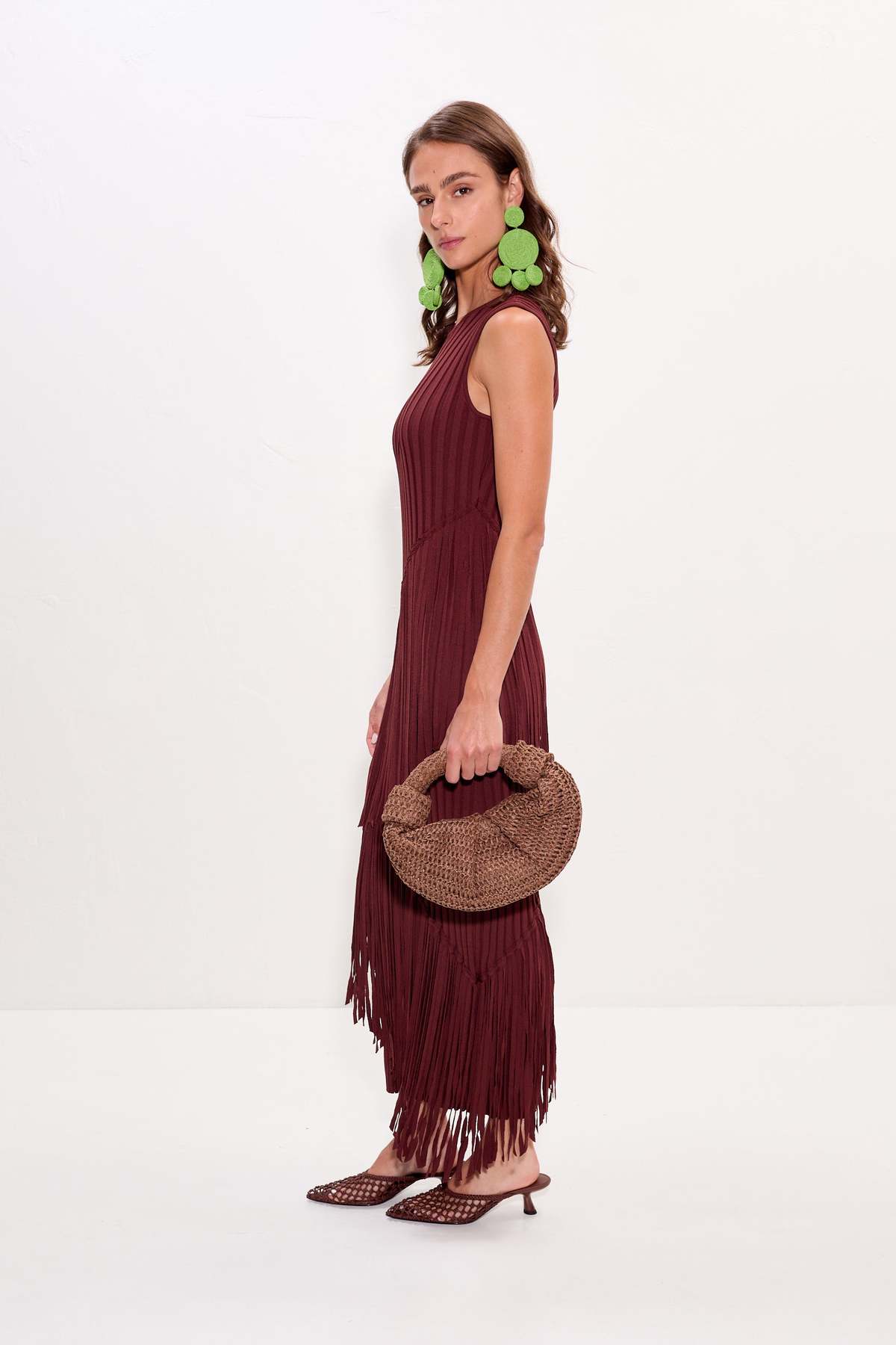 Simon Miller Spiral Knit Dress - Choco Brown - Image 5 of 5