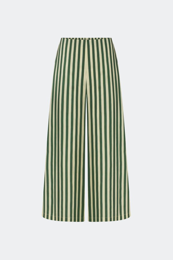 Simon Miller Toni Poplin Pant - Gummy Green/Ecru