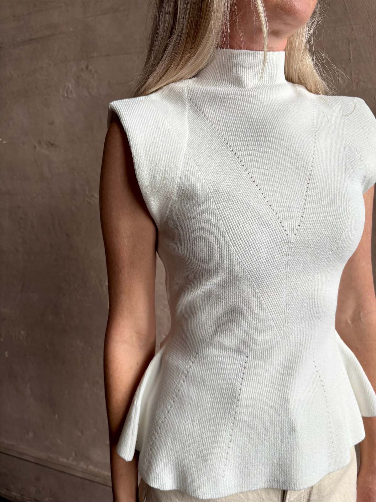 Veronica Beard Seraphine Knit Shell Top - Image 1 of 4