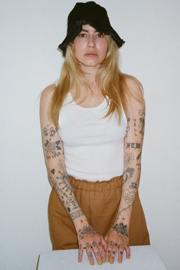 Ashley Rowe BUCKET HAT - BLACK DENIM