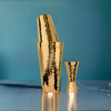 Prince of Scots Hammered Copper 3 Piece Cocktail Shaker Set - 24K Gold Plate - Thumbnail 5