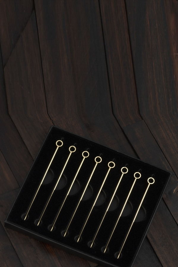 Prince of Scots 8-Pack Professional XL-Cocktail Picks - Gold