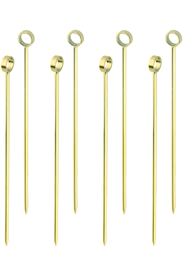 Prince of Scots 8-Pack Professional XL Cocktail Picks - Gold