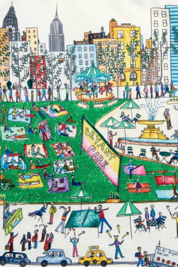 Natchie Bryant Park Summer Tote Bag