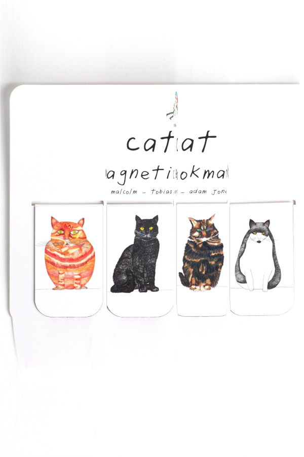 Natchie Cat Cat Magnetic Bookmark Set