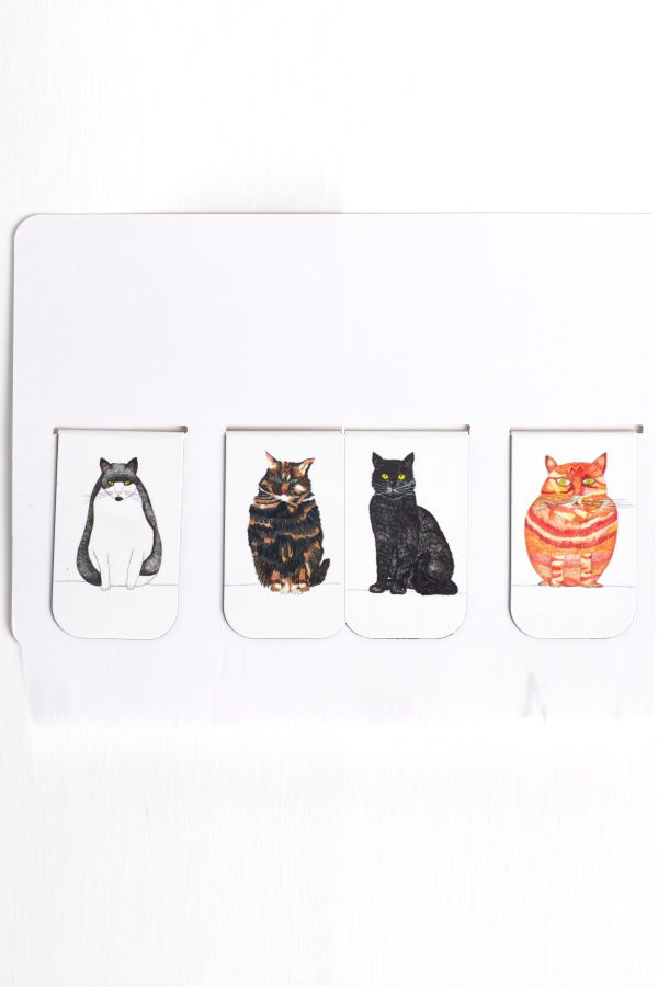 Natchie Cat Cat Magnetic Bookmark Set