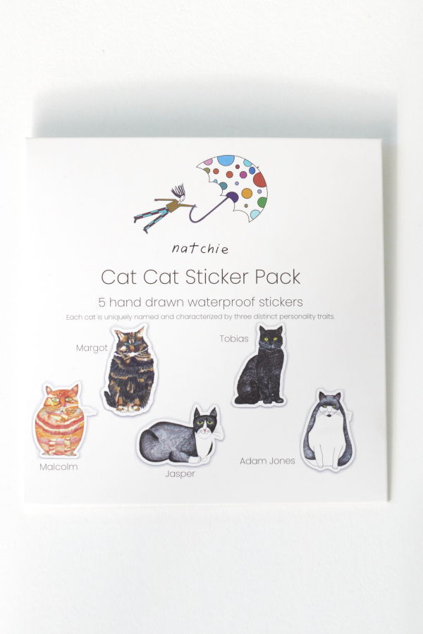 Natchie Cat Cat Sticker Pack