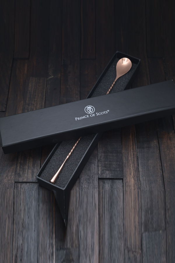 Prince of Scots Copper Plate Tear Drop Bar Spoon (Premium Gift Box) - Copper