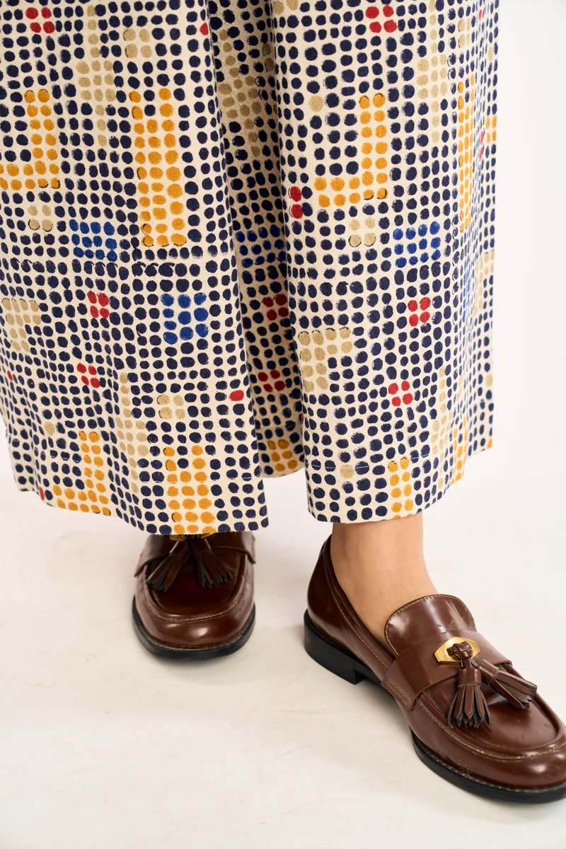 RUJUTA SHETH Nina Jumpsuit Tic Tac Print Jumpsuit