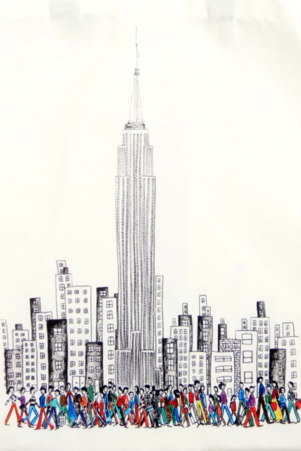 Natchie Empire State Building Tote Bag