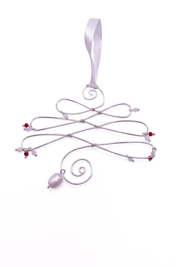 Alegria Accessories Fa-La-La Silver Ornament