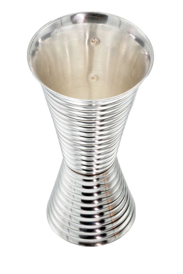 Prince of Scots Fluted Silver Double Side Jigger - Silver
