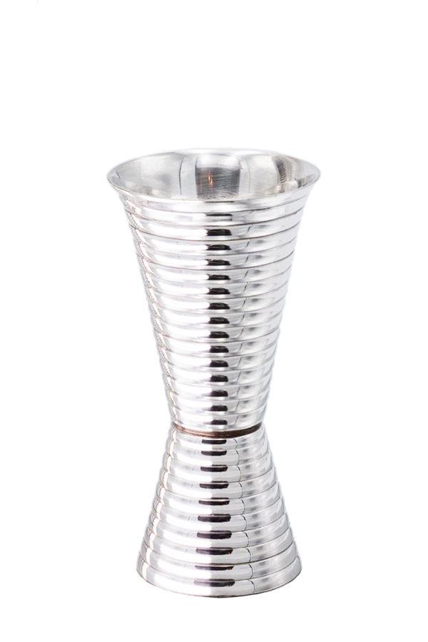 Prince of Scots Fluted Silver Double Side Jigger - Silver