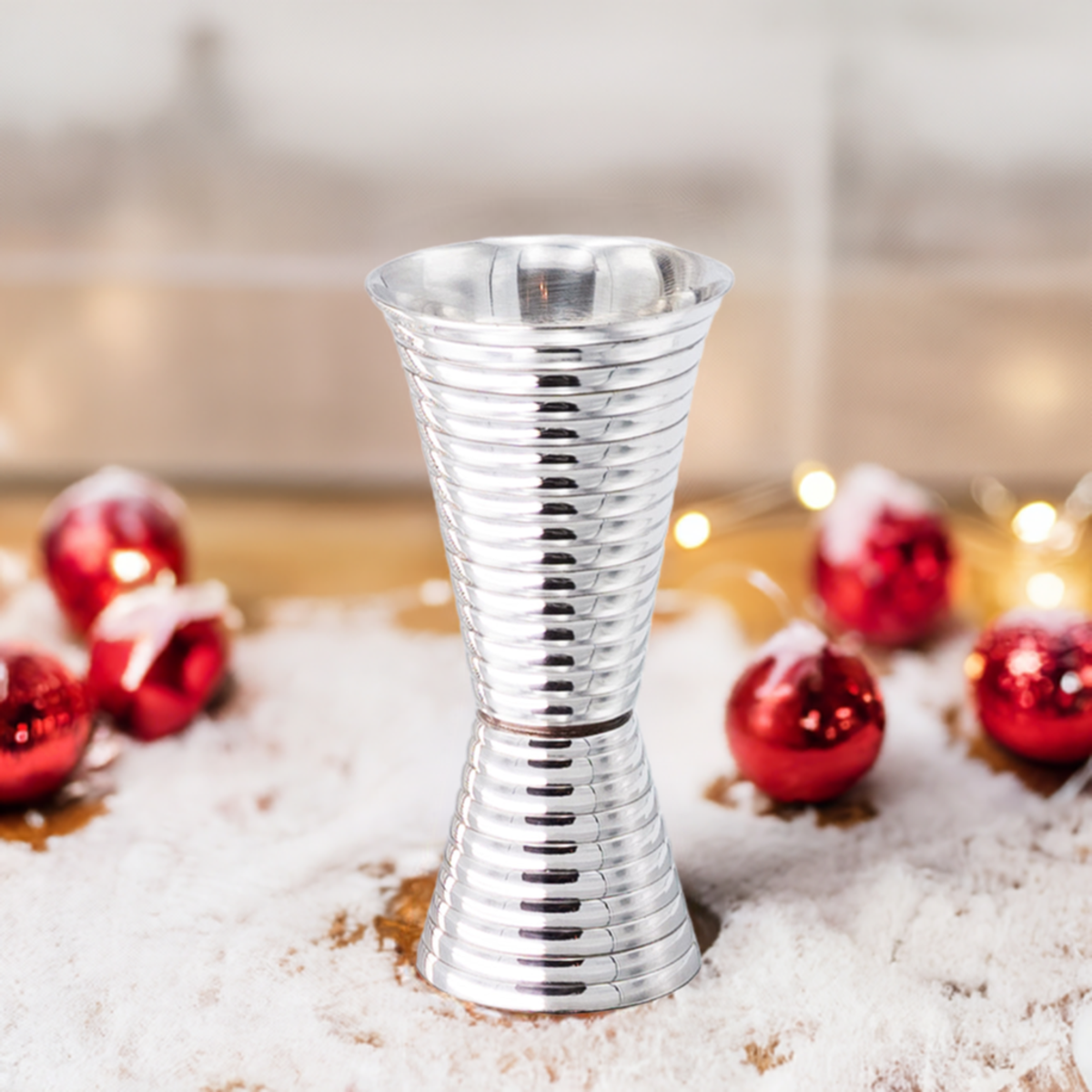 Prince of Scots Fluted Silver Double Side Jigger - Silver - Image 3 of 4