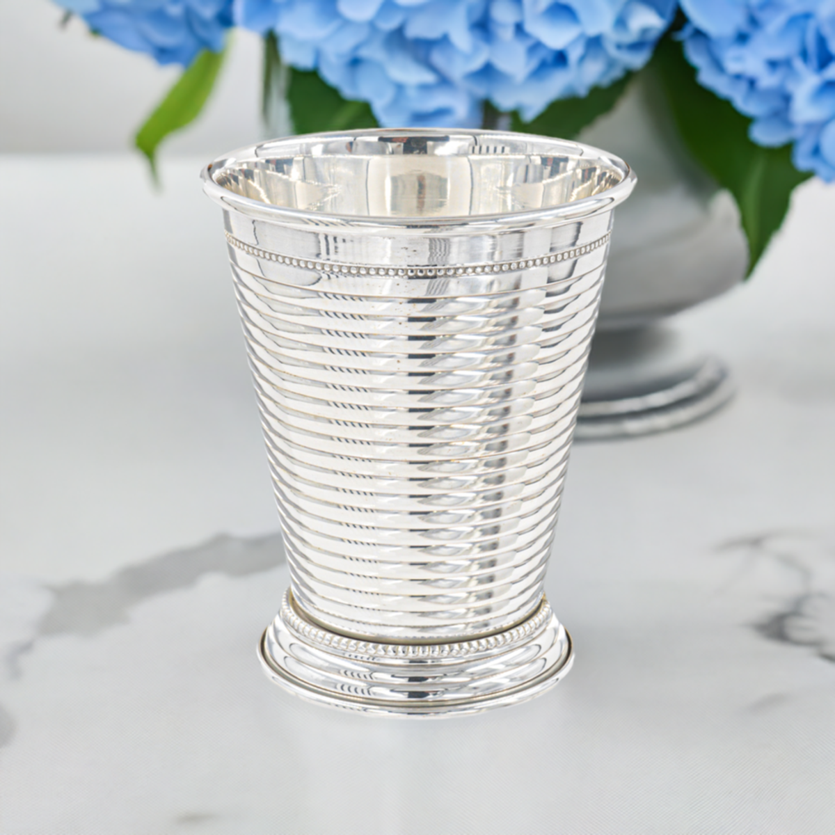 Prince of Scots Fluted Silver Julep Cup - Silver - Image 1 of 8