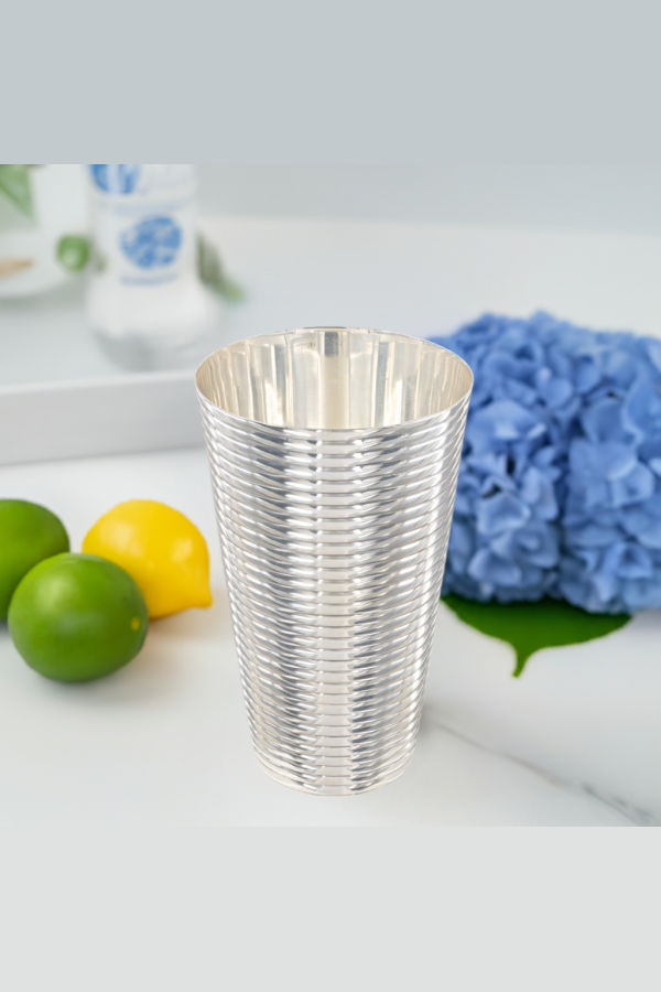 Prince of Scots Fluted Tumbler - Silver