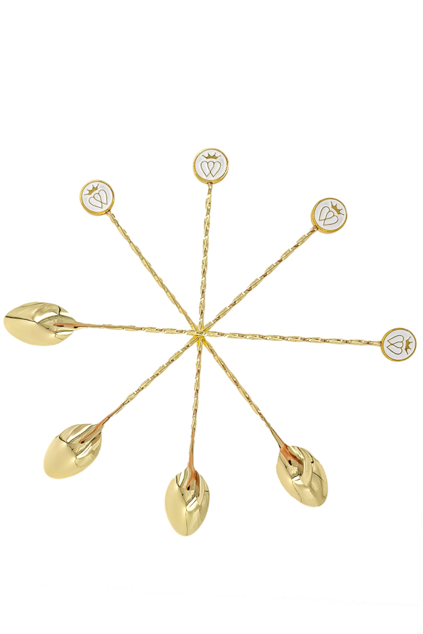 Prince of Scots French Cocktail Spoons Gift Set - Gold