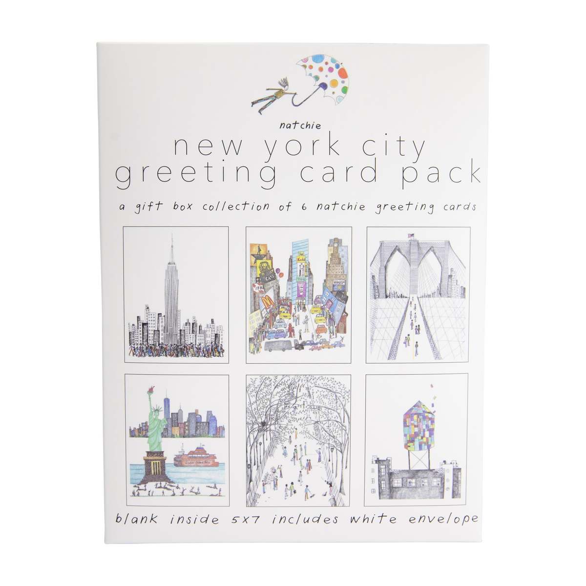 Natchie Greeting Card Pack - New York City Greeting Cards - Image 1 of 9