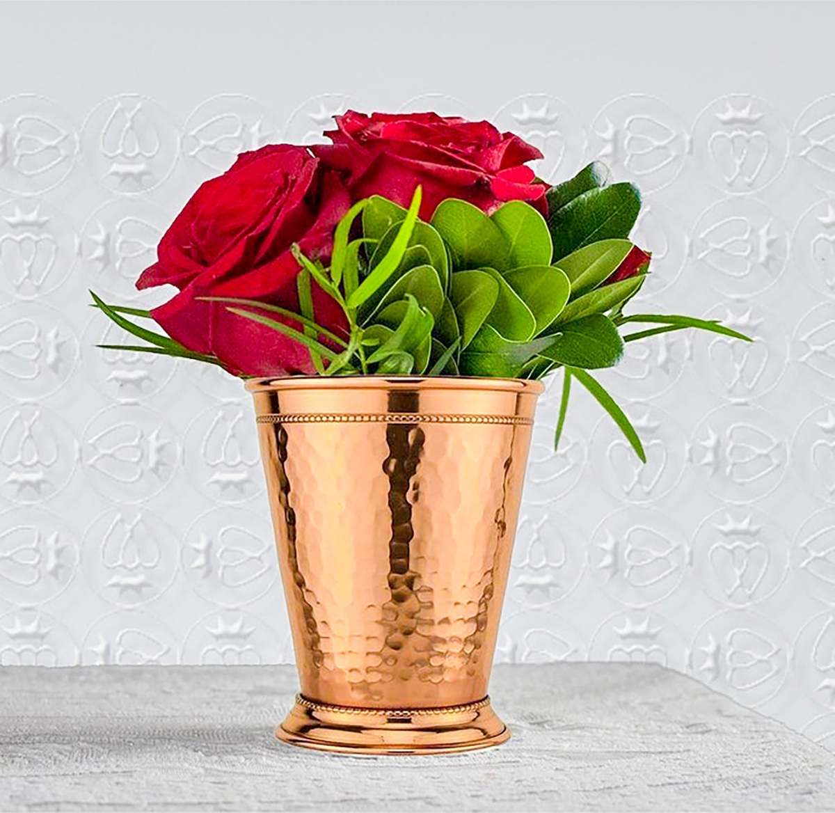 Prince of Scots Hammered Copper Mint Julep Cup - Image 1 of 6