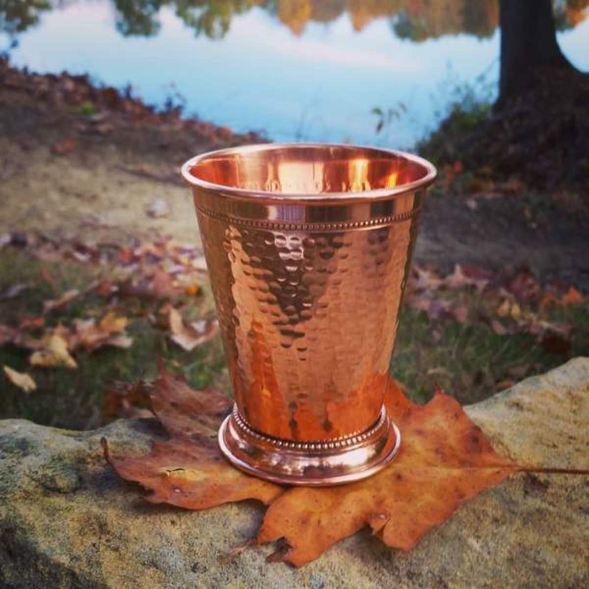 Prince of Scots Hammered Copper Mint Julep Cup - Image 2 of 6