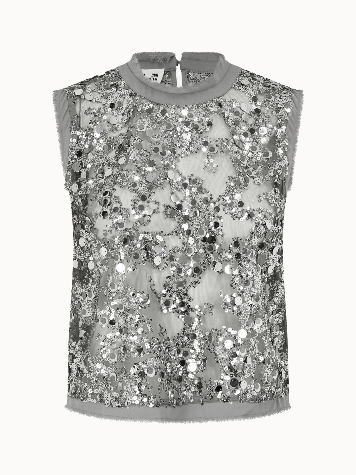 Baum und Pferdgarten Manira Top - Grey Sequins - Image 1 of 4
