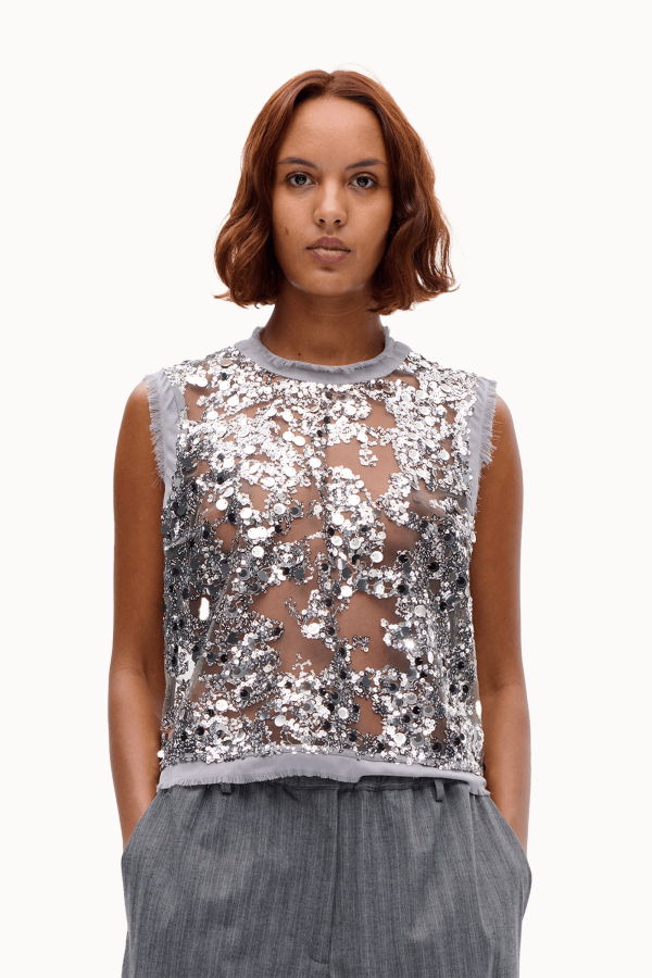 Baum und Pferdgarten Manira Top - Grey Sequins