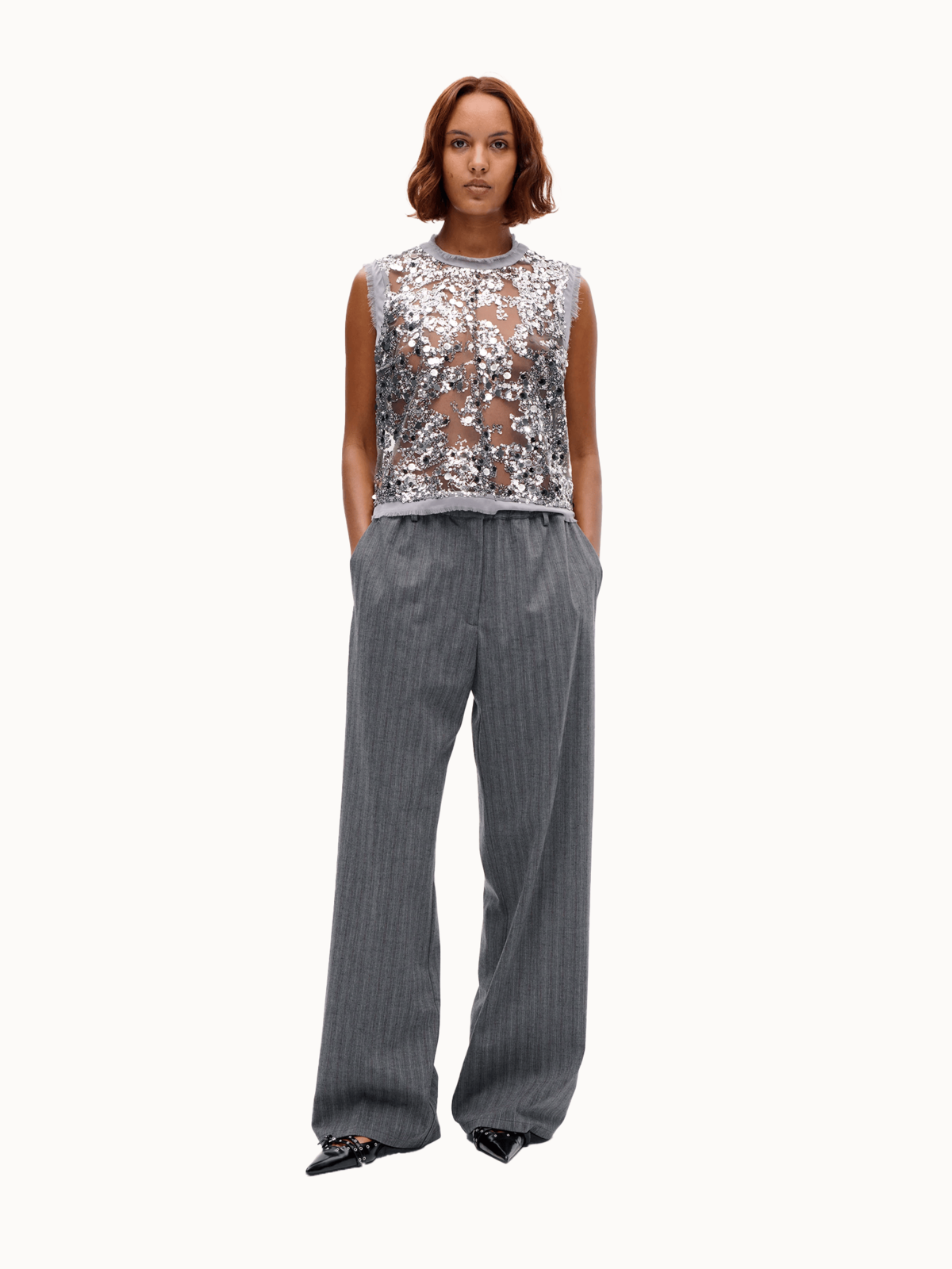 Baum und Pferdgarten Manira Top - Grey Sequins - Image 3 of 4