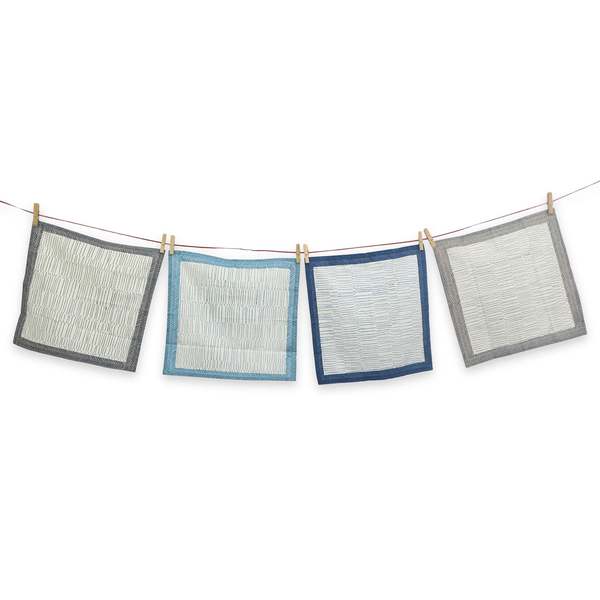 Sustainable Threads Streamline Hand Block Printed Napkins Set of 4